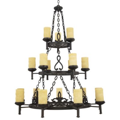 La Parra 3-Tier Chandelier by Quoizel - Starlight Lighting USA and Canada